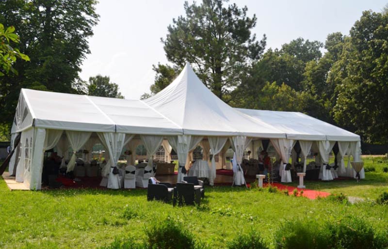 High peak wedding tent