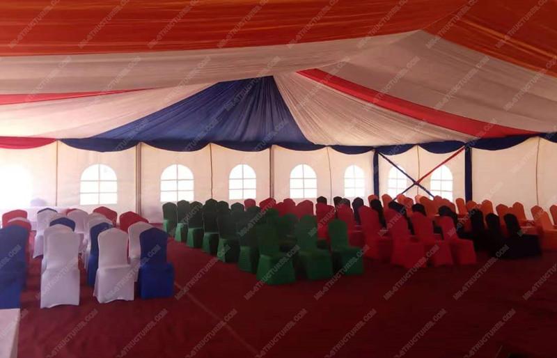 Outdoor large church tent