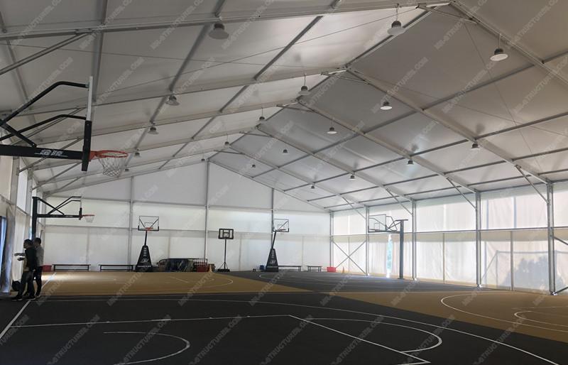 Temporary sport tent for basketball supplier