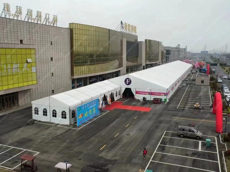 Gran carpa de exposición de aluminio