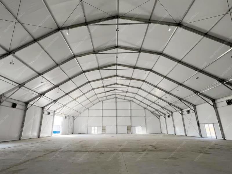 Large White Warehouse Tent