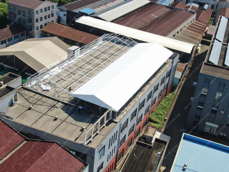 Large White Warehouse Tent