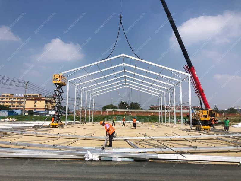 Grande tente de stockage commerciale étanche
