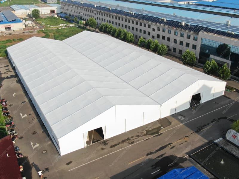 Carpa de almacén impermeable de 3750 metros cuadrados
