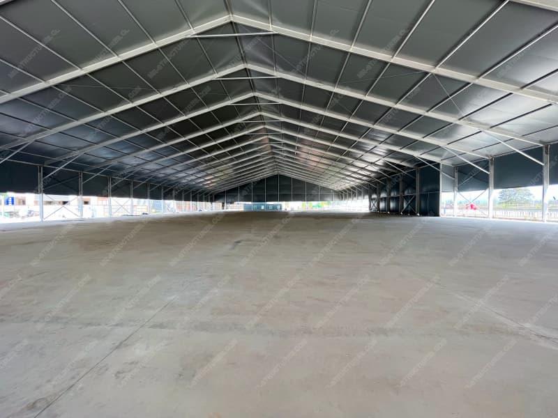 Carpa industrial tipo hangar alemana de PVC de 50x90 m, de gran tamaño, para almacén o perchero.