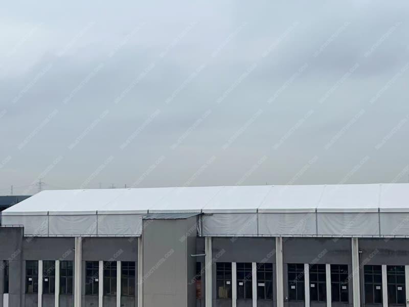Large White Warehouse Tent