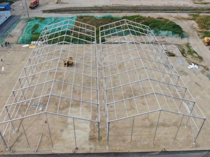 Grande tente de stockage commerciale étanche