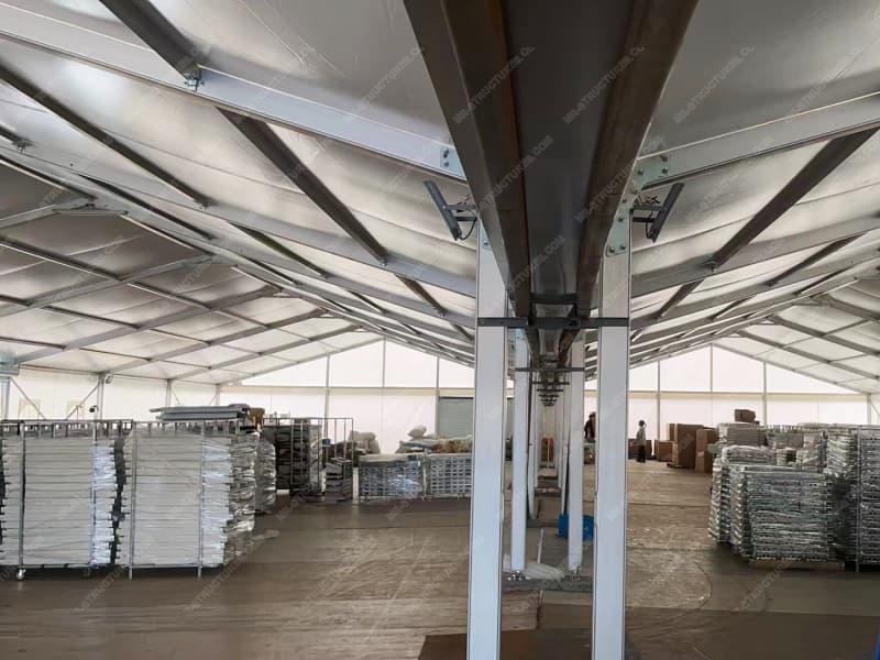 Large White Warehouse Tent