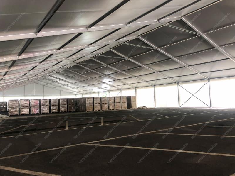 Carpa de almacén impermeable de 3750 metros cuadrados
