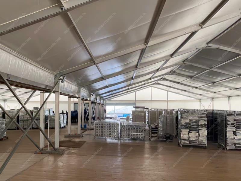 Large White Warehouse Tent
