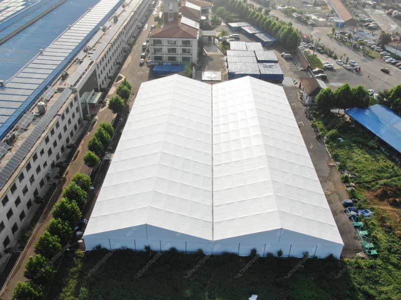 Carpa de almacén impermeable de 3750 metros cuadrados