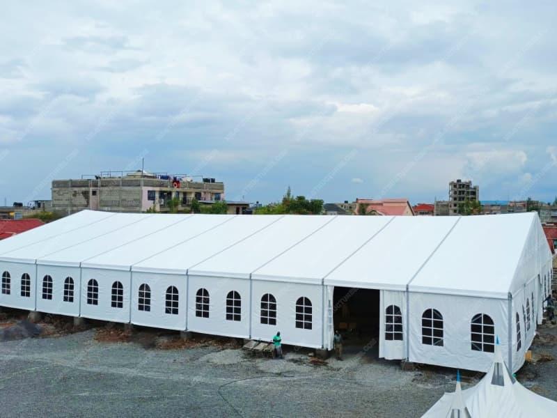 Large White Aluminum Event Tent