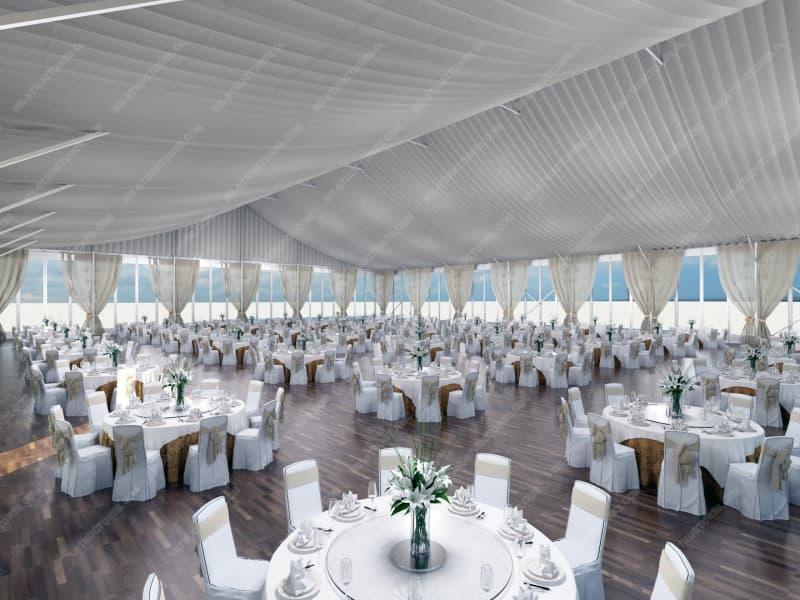 White Wedding Tent For 500 People