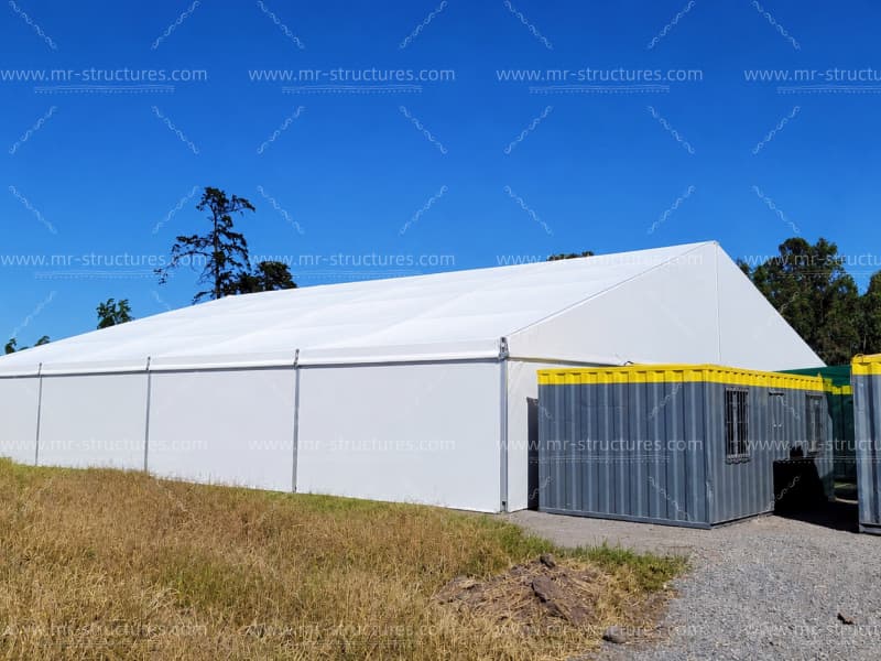 Temporary Warehouse Tent Exterior View