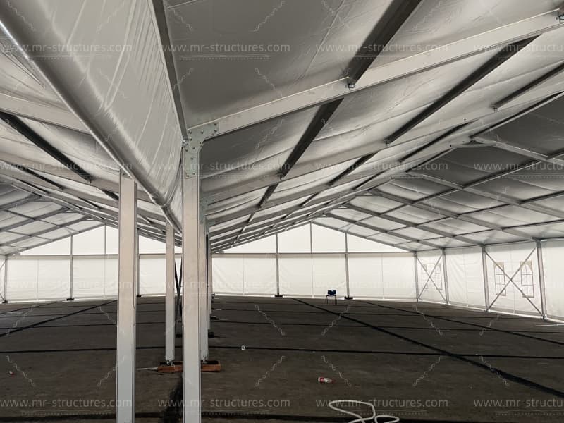 industrial tent aluminum frame joints