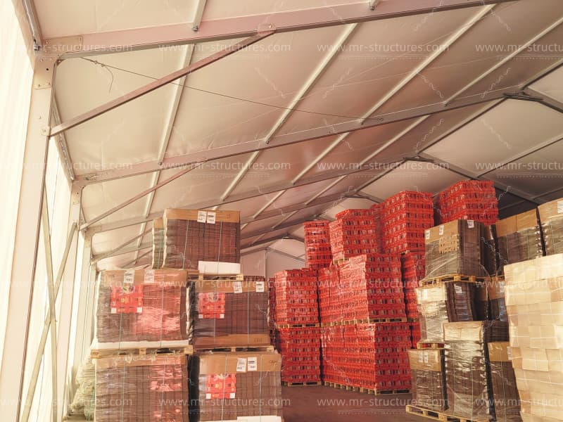 Temporary Warehouse Tent Interior Roof Structure