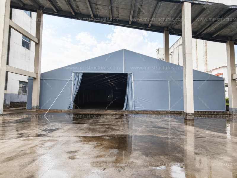 Heavy Duty Outdoor Storage Tent Exterior Entrance