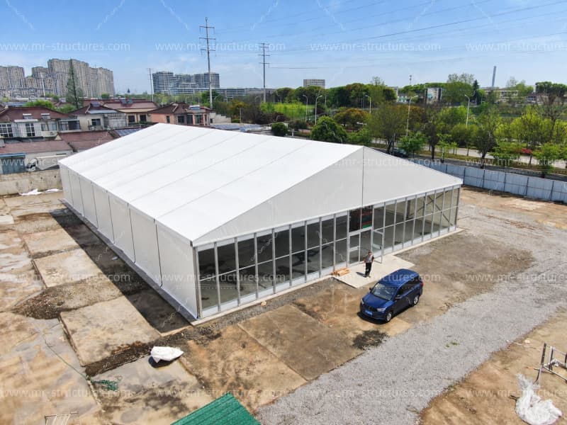 heavy duty outdoor storage tent exterior