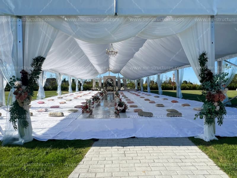 church event tent view