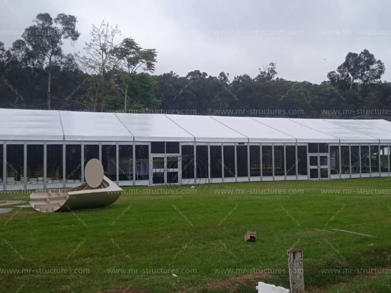 luxury clear tent daytime event