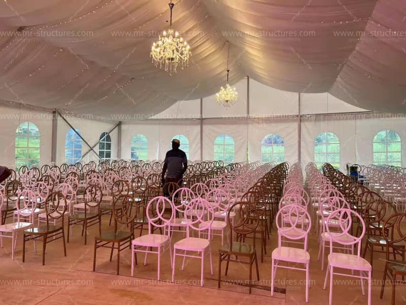 high quality outdoor wedding tent layout