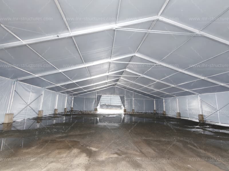 Outdoor Storage Tent Interior Structure View