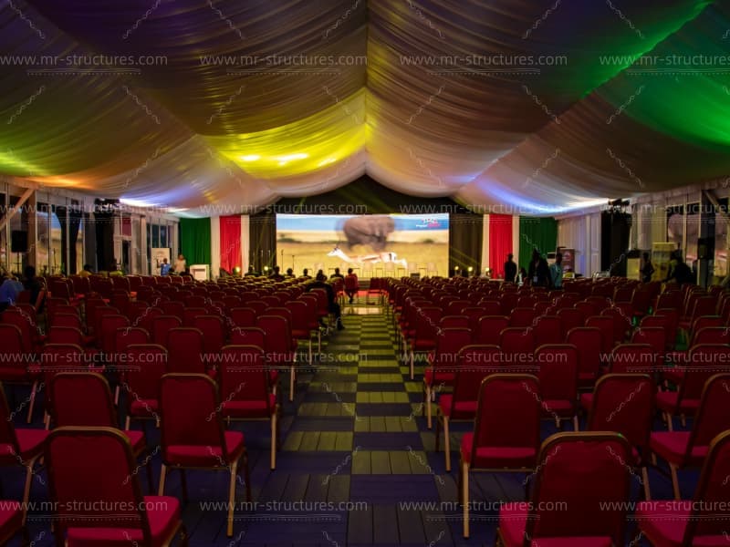 aluminium tent mega event audience