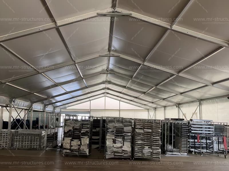warehouse tent factory storage area