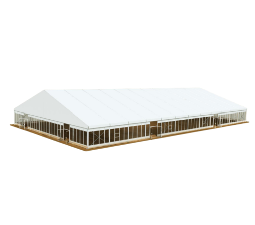Industrial Storage Tent Open Access Doors