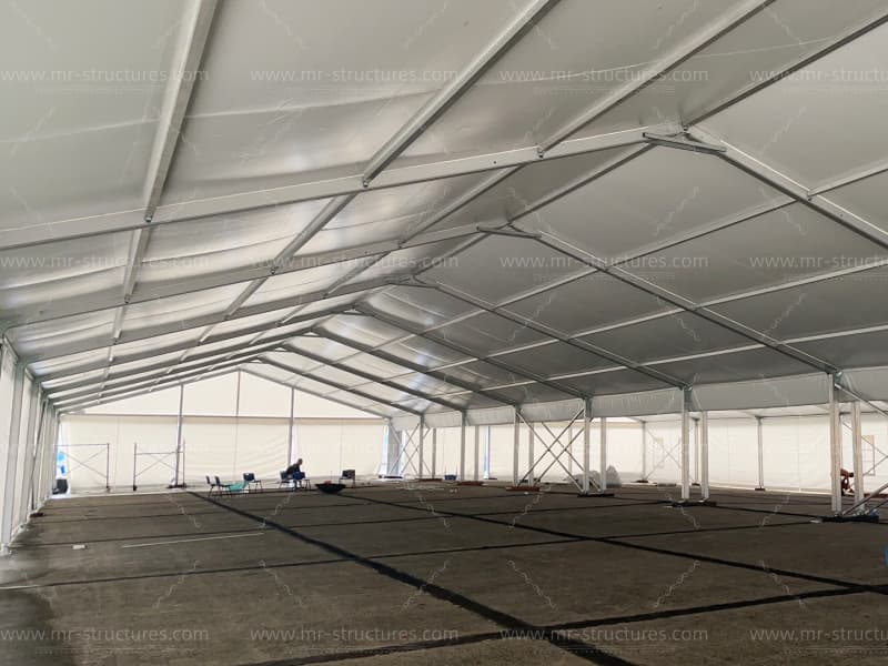 big warehouse tent empty storage space