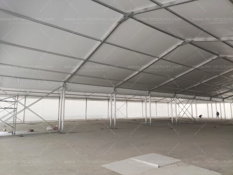 30x60m tent clear span interior structure