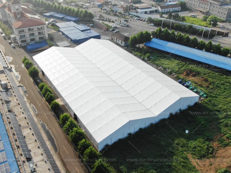 commercial storage tent exterior