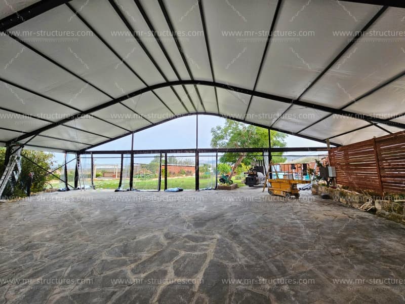 white event tent for party gathering