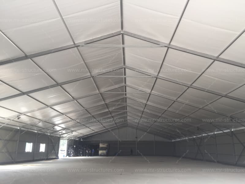 temporary warehouse tent logistics storage