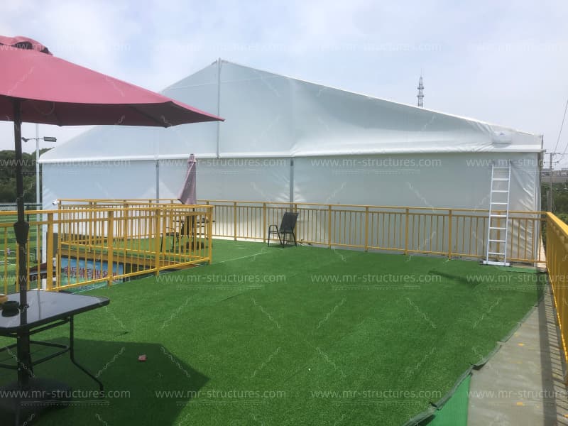 clear span football tents for sale exterior setup