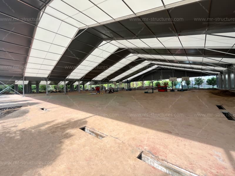 indoor basketball structure clear span