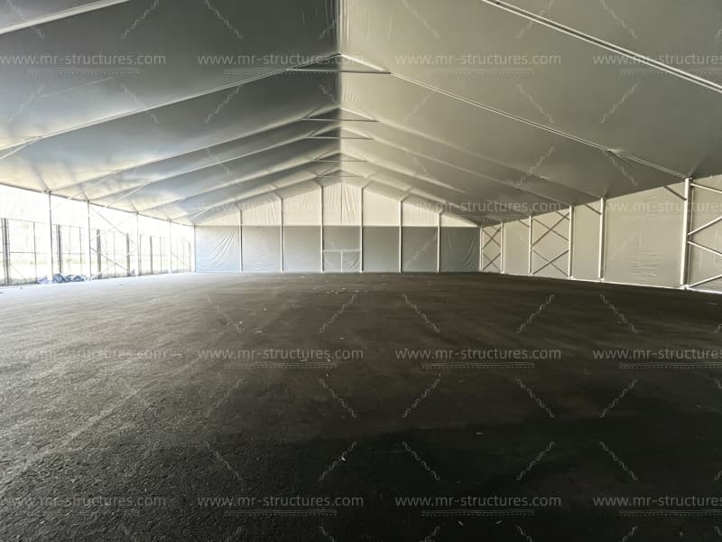 sports stadium tent empty interior