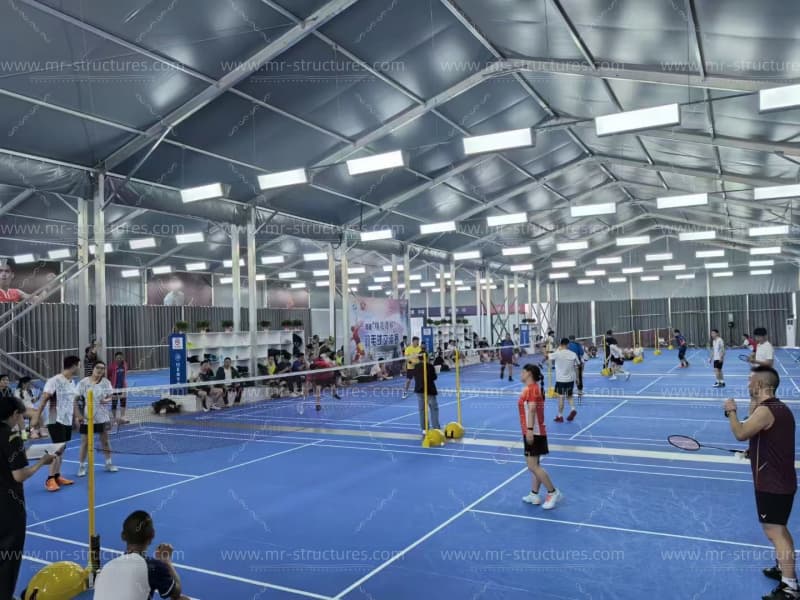 indoor badminton structure professional courts