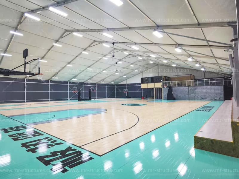 Pickleball Court Tent Interior View