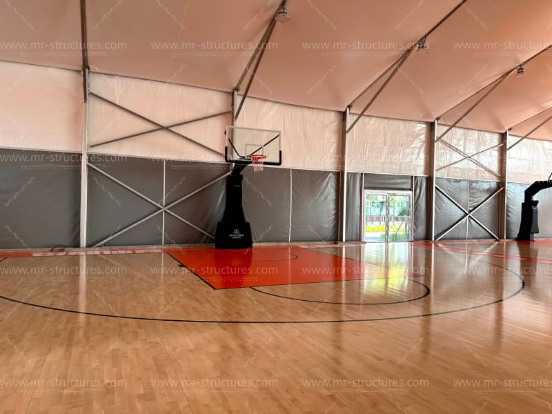 sports stadium tent indoor basketball game